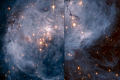 Edges of the Superbubble - N11, NGC 1760